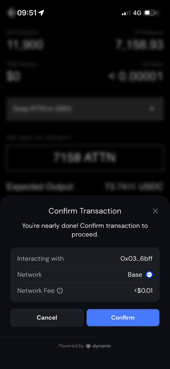 confirm swap